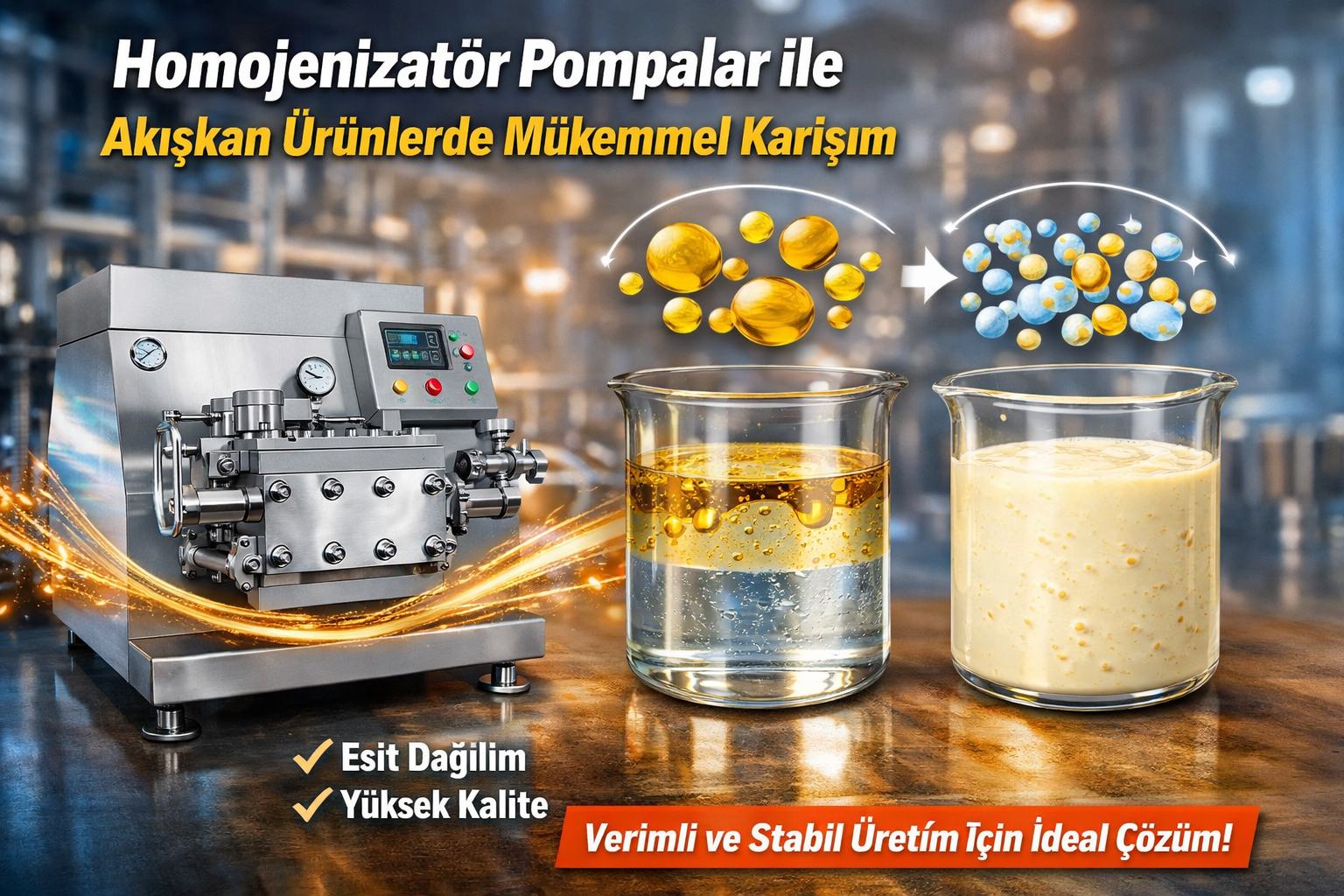 homojenizatör pompa