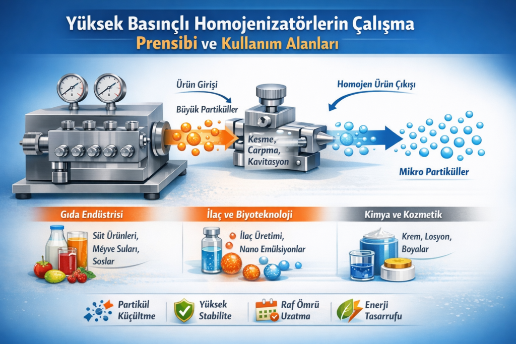 Yüksek Basınçlı Homojenizatör